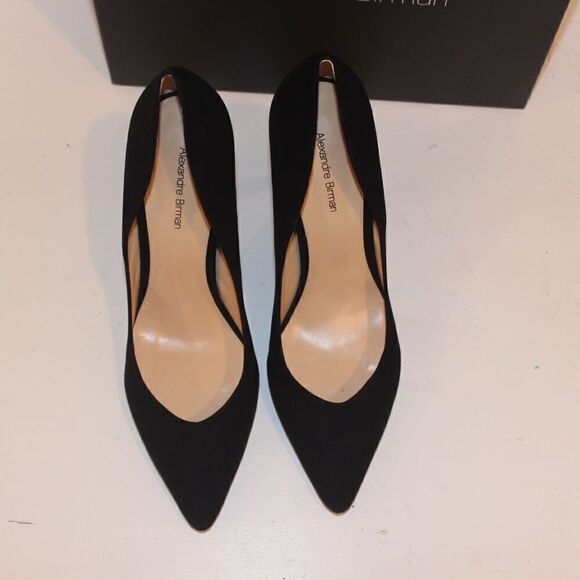 NEW Alexandre Birman Fechado Salto Alto Black/Natural Heels Women’s Size 10 - Picture 9 of 11